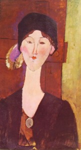 Amedeo Modigliani: Beatrice Hastings davanti a una porta